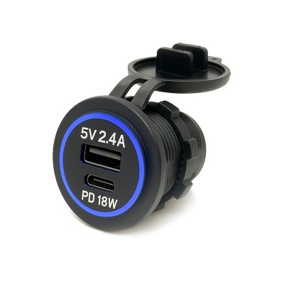 Double USB 5V mixte (type A...