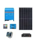 kit solaire autoconsommation avec batterie Victron Energy Pylontech Bisol pas cher pour maison, Schéma de raccordement photovoltaïque autoconsommation, branchement panneau solaire autoconsommation, Schéma installation autonconsommation